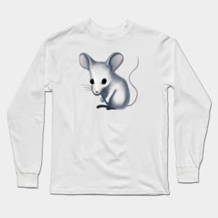 Cute Mouse Drawing Long Sleeve T-Shirt